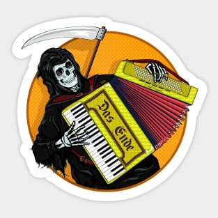 Death Plays an Obnoxious Accordian Sticker